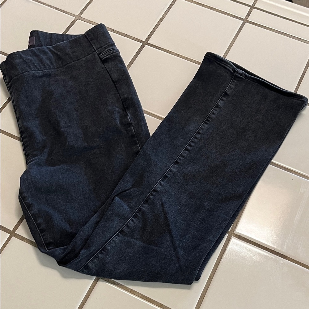 NYDJ Faded Black Pull On Jeans Size PL
